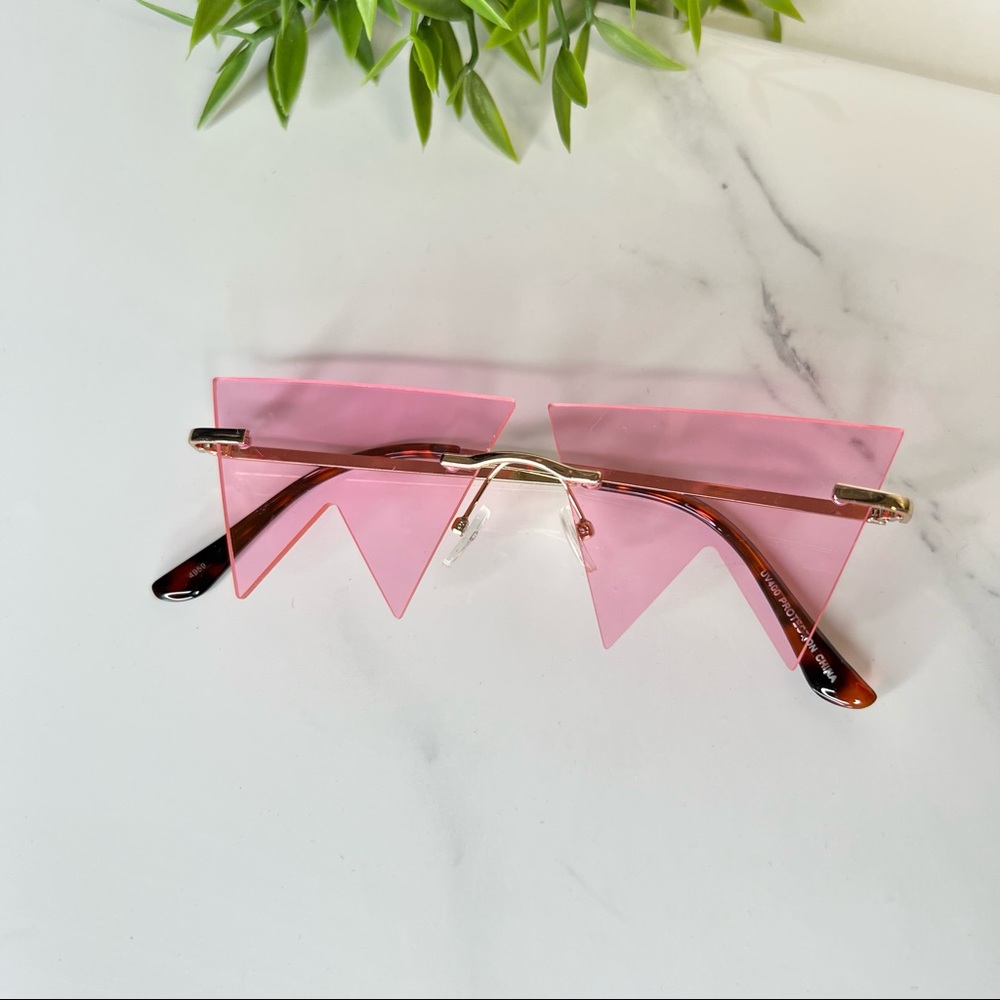 Fashion Sunglasses Pink Pointed